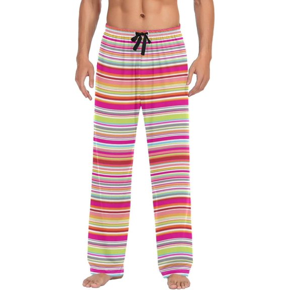 GZHJMY Mexican Serape Pajama Pants for Men, Lounge Pants Lightweight Men Pajama Bottoms with Drawstring Pockets, Christmas New Year Birthday Gifts, XX-Large