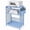 Blue Metal, variant on Pink Metal 3 Tier Adjustable Under Desk Printer Stand