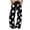 Black, variant on Women's Star Print Wide Leg Pants, Curved Baggy Trousers with Drawstring Waist and Pockets, Casual Streetwear Sweatpants for Women Casual Daily Wear, Wine, S