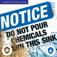 thumbnail image 5 of Do Not Pour Chemicals Down This Sink Sign, OSHA Notice Sign,, 5 of 8