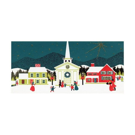 Greeting Card - Village Scene with Church, National Museum of American History Print Wall