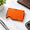 Basecamp Orange-All, variant on Slim Minimalist Front Pocket Wallet, Burnt Titanium All, RFID Protected, Compact Card Holder