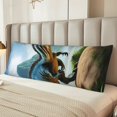 thumbnail image 2 of Naloa Lake Forest Dinosaur A Body Pillow Cover, Pillowcases with Hidden Zipper Breathable Long Pillow Case (Pillows are not included,20x54 inch), 2 of 7