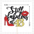 thumbnail image 2 of Cake Topper Crseniny Still Fabulous a los 43 años, 2 of 7