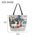 thumbnail image 5 of Large Canvas Bag 13.5x5.1x15 Inch Canvas Bag Shopping Canvas Bag Suitable For Outing Shopping Travel Out Of Large Capacity Storage Christmas Colored Deer, 5 of 9