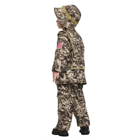 Desert Commando combat soldier army rambo adult halloween costume Size 3-4T