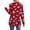 Red1, variant on FDGIU Plus Size Christmas Tops for Women, Funny Xmas Tree Graphic Long Sleeve Tunic, Festive Holiday Tee