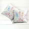 thumbnail image 6 of Ambesonne Colorful Throw Pillow Cover 2 Pack, Flying Bird Nest Roof, 16", Multicolor, 6 of 7