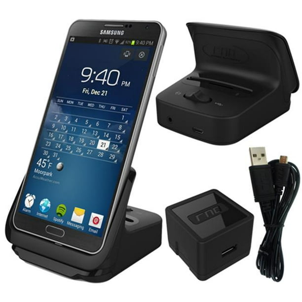 RND Accessoires Dock et 2ème Chargeur de Batterie pour Samsung Galaxy Note 3 - Noir
