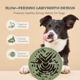 thumbnail image 5 of Slow feeder dog bowl, interactie puzzle pet bowl for small and large dogs, cats, puppies, promotes eating, preents choking, non-slip base, dishwasher safe, green, 5 of 6