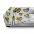 thumbnail image 3 of Valentine Soft Flannel Fleece Throw Blanket, Hand Drawn Heart Shapes Different with Ornamental Details Cartoon Artwork, Cozy Plush for Indoor and Outdoor Use, 70" x 90", Multicolor, by Ambesonne, 3 of 6