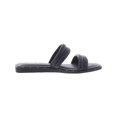 thumbnail image 2 of BAR III Womens Black Quilted Strap Studded Cushioned Narrah Square Toe Wedge Slip On Sandals Shoes 7.5 M, 2 of 3