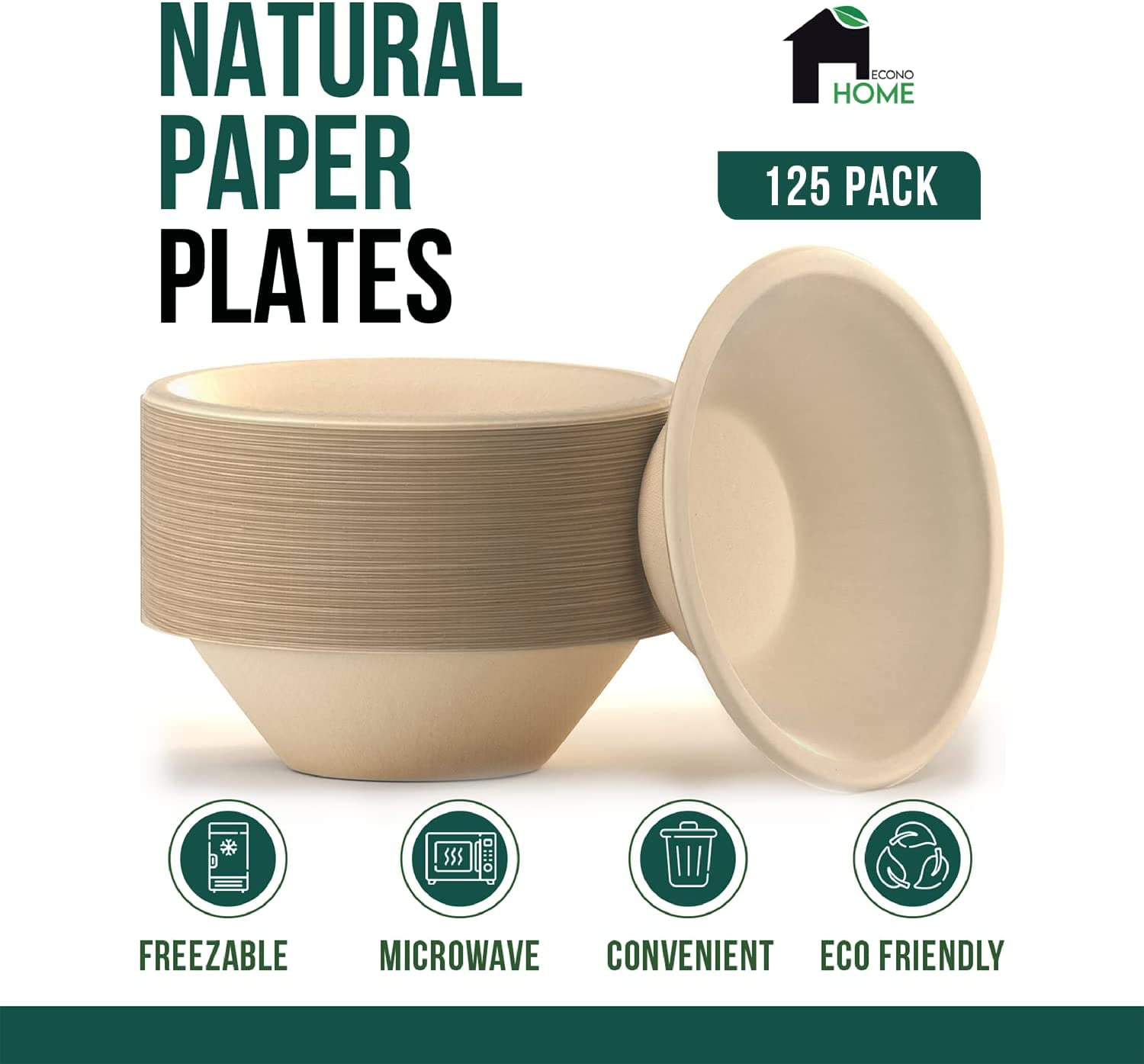 Eco Friendly Microwavable White Soup Bowls