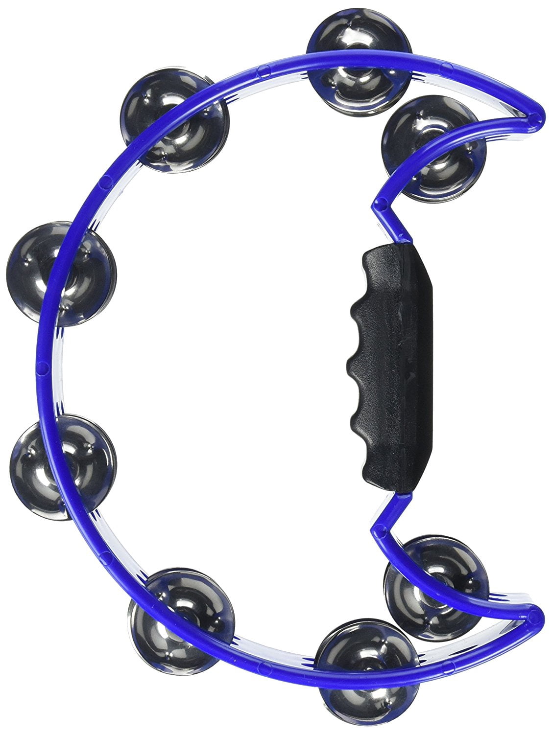 Stagg Double Row Cutaway Tambourine With 16 Jingles Blue