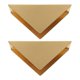 thumbnail image 1 of 2pcs Napkin Holder Tabletop Napkin Holder Stand Vintage Stainless Steel Triangle Shaped Dispenser, 1 of 1