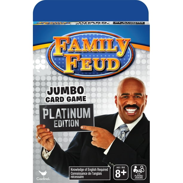Platinum Edition Family Feud Jumbo Card Game For Kids Teens And Adults Walmart Com