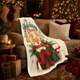 thumbnail image 3 of Hand-Drawn Corgi Holiday Box Bow Festive Dog Design, Playful Pet Portrait Pattern, Warm Flannel Blanket for Living Room and Reading Nook, Dog Lovers Friendship Gift, Pet Lover Home Decor, 3 of 9