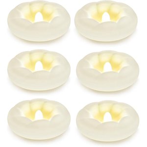 6 Pack White Flameless LED Floating Candles 3 Inch Waterproof