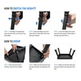 thumbnail image 4 of RV Step Stool Folding Platform Step with Anti-Slip Surface, Rubber Feet, Safety RV Steps for RV, Motorhome, Trailer, SUV, Camper, Supports Up to 1000 lbs(Black), 4 of 13