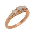 thumbnail image 1 of LBG British Made 14k Rose Gold Natural Opal Womens Promise Ring - 33 size options - Size 8.75, 1 of 6