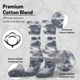 thumbnail image 2 of ODD SOX – Basix Unisex Crew Socks – Tie Dye Storm – Medium – Soft Cotton Blend Ribbed Crew,, 2 of 6