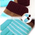 thumbnail image 4 of Coerni Kids Ski Mittens Winter Keep Warm Knitting Windproof Golves Outdoor Stripe Print Riding Mittens Kids Snow Gloves Toddler Glove, 4 of 4