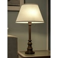 thumbnail image 6 of Kenroy Home Spyglass 30.5'' Table Lamp with Off-White Fabric Empire Shade Transitional Table Light Fixture for Living Room, Bedroom, or Office, Bronze, 6 of 12