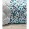 thumbnail image 3 of Savannah Down Alternative Comforter, Colorful Animals Pattern Silhouette Exotic Fauna Frame Vintage Illustration, Microfiber Quilt for All Season, 5 Sizes, Black and Brown, by Ambesonne, 3 of 3