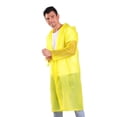 thumbnail image 3 of Ponchos de lluvia reutilizables, impermeables de para hombres y mujeres, chaqueta de lluvia impermeable, abrigos de lluvia con capucha y li Amarillo BLESIY Chubasquero con capucha, 3 of 8