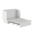thumbnail image 5 of AFI Dahlia Full Solid Wood Murphy Bed Chest with Drawer and Charger, White, 5 of 8