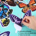 thumbnail image 2 of 40 Pieces Large Size Butterfly Window Clings Anti-Collision Window Clings Decals to Prevent Bird Strikes on Window Glass Non Adhesive Vinyl Cling Butterfly Stickers Cling Decor, 2 of 4