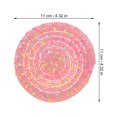 thumbnail image 2 of Coaster Heat Insulation Pad 8 Pcs Braided Woven Placemats Table Coasters for Drinks Strawberry Decor Cotton Yarn Pink, 2 of 6