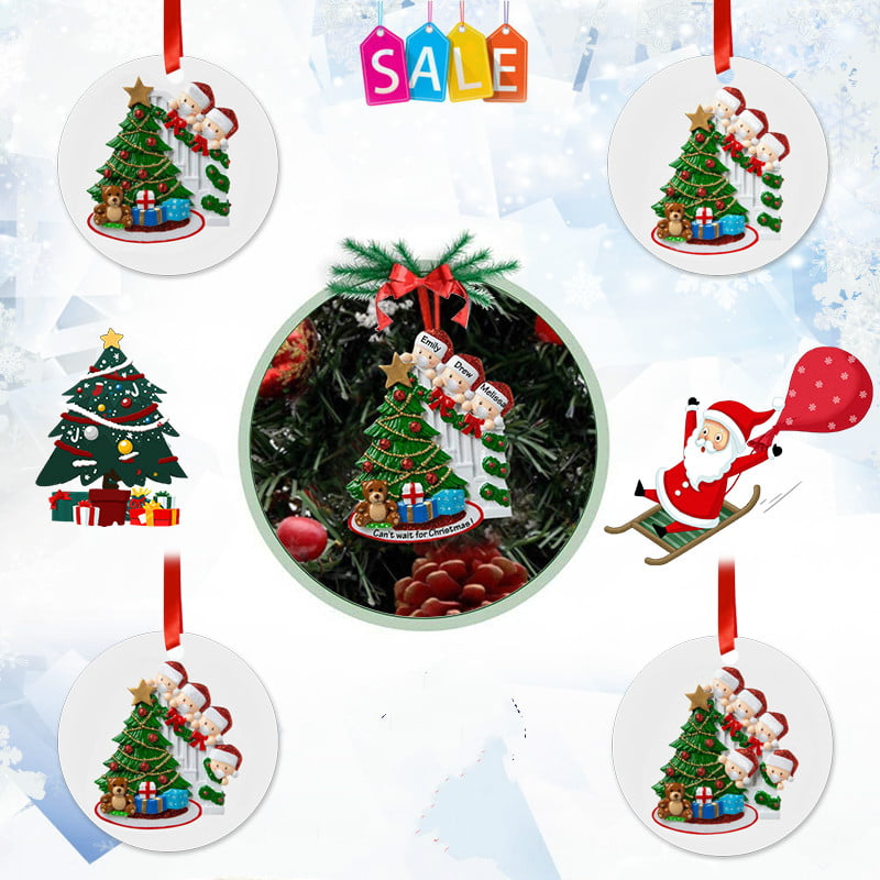 2020 Xmas Christmas Hanging Ornaments Family Personalized Ornament Decor DIY 