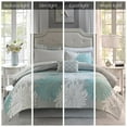 thumbnail image 6 of Madison Park Essentials Maible 9 Piece Comforter Set with Aqua Cotton Bed Sheets, 6 of 11