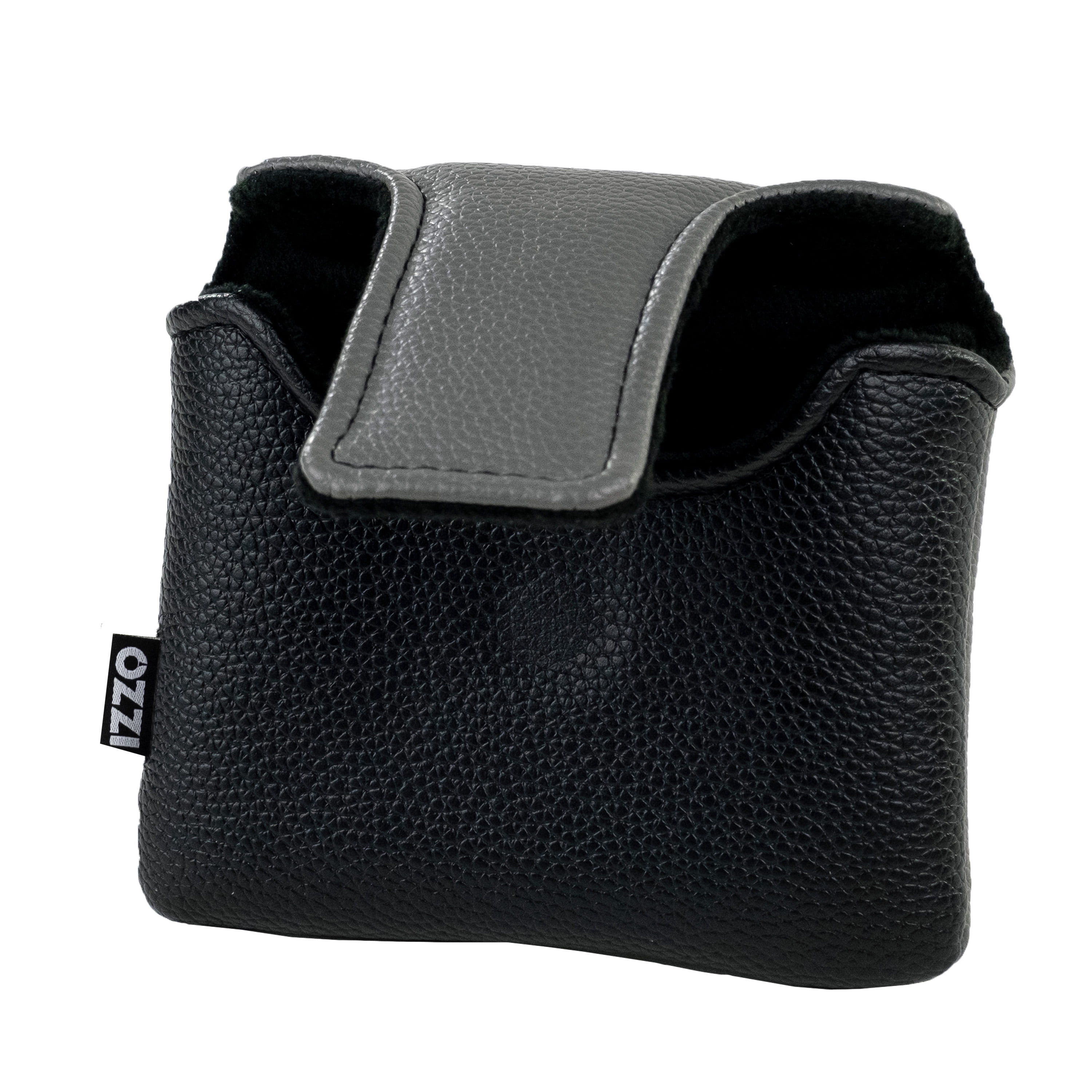 Izzo Golf Mallet Putter Headcover, Gray/Black with Magnetic Closure