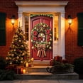 thumbnail image 6 of 2026 Christmas Home Party Decoration 1PCS Christmas Door Cover Door Curtain Christmas Day Door And Wall Decoration Desktop Decoration Festival Party Decoration 35x71inches, 6 of 6