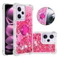 thumbnail image 1 of Funda para Xiaomi Redmi Note 12 Pro 5G con Brillo Líquido Flotante, Purpurina, Parachoques y Anillo Giratorio Soporte, 1 of 5