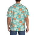 thumbnail image 5 of Haiem Cute Sloth on Floral Tree Men's Casual Shirts Short Sleeve Button Down Shirts Fashion Textured Summer Beach Shirt-X-Large, 5 of 7