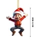 thumbnail image 2 of Acrylic Dwarf Christmas Tree Pendant Cute Dwarf Flat Print Chinese Doll Pendant, 2 of 6