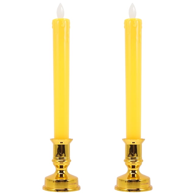 2 Pcs Bougies Électriques Bougies à Piles Bougies Vacillantes Sans Flamme