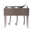 thumbnail image 5 of SHZICMY 3 Compartment Sink Stainless Steel Commercial Sink Kitchen Bar Sink, 5 of 16