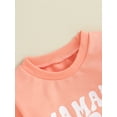 thumbnail image 5 of Bagilaanoe 2PCS Baby Girl Pants Set Toddler Letter Print Long Sleeve Sweatshirt Tops + Sweatpants 3M 6M 12M 18M 24M 3T Kids Casual Sweatsuits, 5 of 9