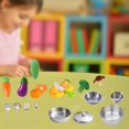 thumbnail image 3 of Mini juguetes de cocina, juguetes de cocina de simulación, utensilios de cocina, olla, sartén, verduras, de , comida, utensilios en miniat - 18pcs 18 piezas Hugo Juguetes de cocina para cocinar, 3 of 10