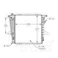 thumbnail image 3 of TYC 1728 Radiator Assembly For 95-97 Ford Explorer, 3 of 4