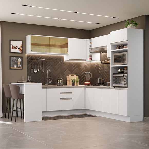 Cocina Integral Completa Esquinera con Isla Madesa Glamy BB