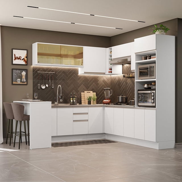Cocina Integral Completa Esquinera con Isla Madesa Glamy BB