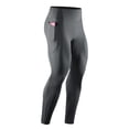 thumbnail image 2 of Men's Dry Fit Compression Baselayer Pants Running Tights Leggings with High Waist and Side Phone Pocket Dark Gray M, 2 of 3