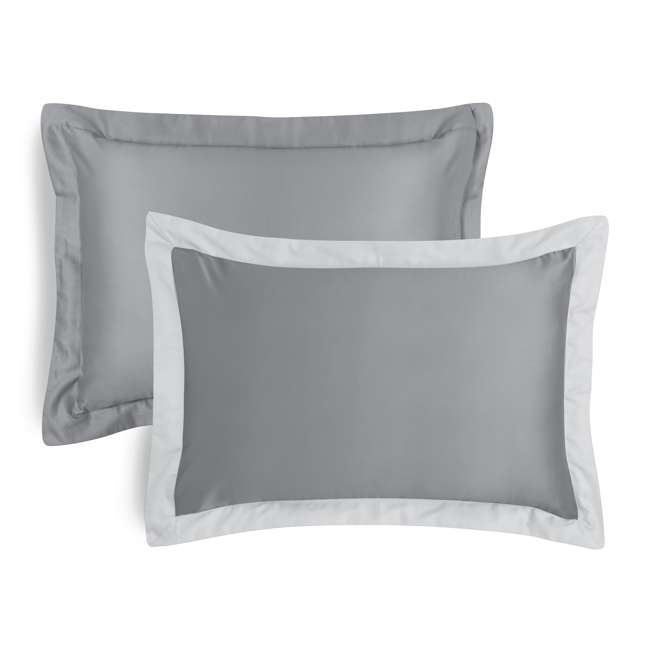 Hotel Style 3-Piece Grey/Silver Egyptian Cotton-Rich Blend Luxury Comforter Set, King