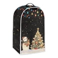 thumbnail image 2 of HELLHERO Snowman Christmas Multifunctional Food Processor Cover with Coffee Maker Protection Polyester Coffee Machine Dust Cover, 2 of 6