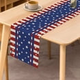 thumbnail image 2 of SUNOLIFE 4th of July Table Runner,Blue Stars Patriotic independence Day Table Covers Decoration for Kitchen Dining Party 13 x 60 Inch, 2 of 4